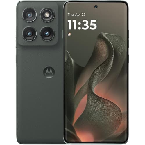 Motorola Edge 2025 Unlocked Smartphone 8GB RAM 256GB Storage 6.7" Super HD 120Hz Display 50MP Camera 5100mAh Battery Pantone Deep Forest