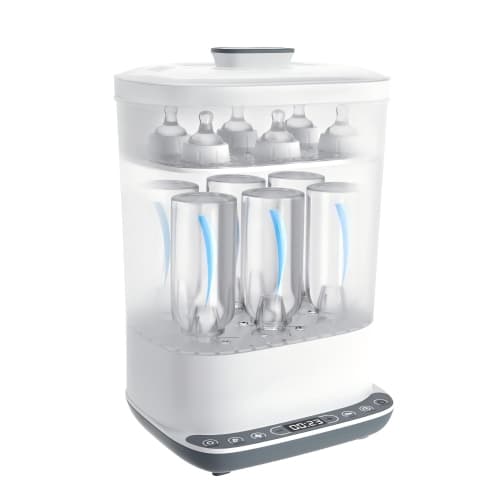 Baby Bottle Sterilizer, 6-in-1 Bottle Sterilizer and Dryer, Electric Steam Bottle Sanitizer for Baby stuffs, Baby Bottles & Breast Pump Accessories