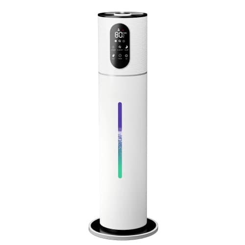 Humidifiers for Bedroom Large Room, 9L/2.37Gal Ultrasonic Cool Mist Humidifier Top Fill Last Up to 52H with 360°Nozzle,Sleep Mode,Night Light,Quiet Large Humidifier for Baby,Home,O