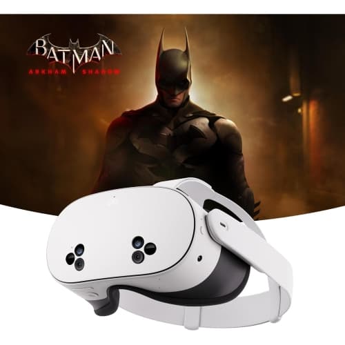 Meta Quest 3S 128GB All-in-One VR Headset – Includes Batman: Arkham Shadow & 3-Month Meta Horizon+ Trial