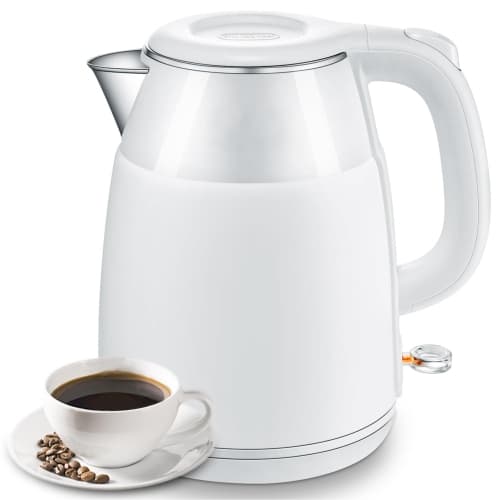 Electric Kettle, 1.5L Rapid-boil Water Boiler, Stainless Steel 304 Inside, 1500W Tea Kettle with Auto Shut Off & Boil Dry Protection, Electric Water Kettle Great for Tea and Coffee