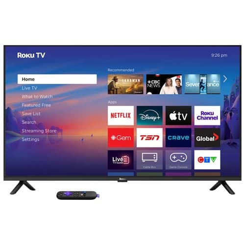 Open Box - Roku 40" Select Series Full HD LED Dolby Audio Roku TV Smart TV (40R3E5CA) - 2026