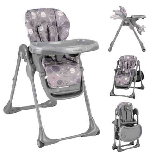 Babyjoy Folable High Chair with Detachable Cushion, High Chair for Babies and Toddlers