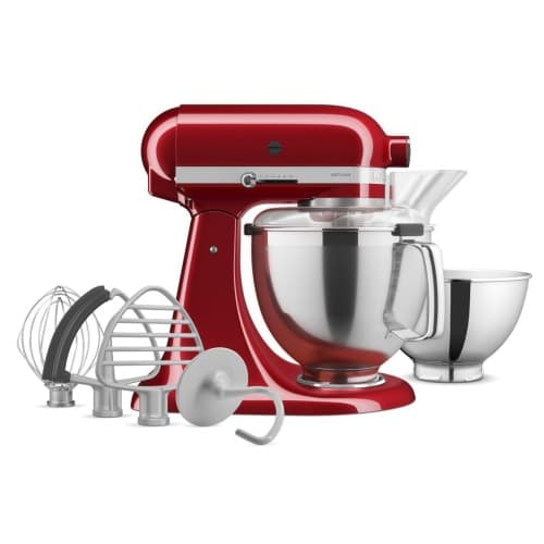 KitchenAid Artisan® Series Tilt-Head Stand Mixer KSM195PSCA – Premium Accessory Pack