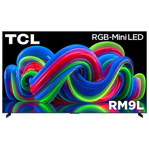 TCL 85" RM9L Series 4K UHD Dolby Vision IQ HDR RGB Mini-LED 144Hz IMAX Enhanced Audio by Bang & Olufsen Google TV Smart TV (85RM9L) - 2026 - Only at Best Buy