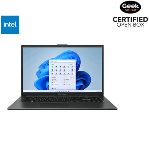 Open Box - ASUS Vivobook Go 15 15.6" Laptop - Mixed Black (Intel N150/4GB RAM/128 GB UFS/Windows 11 Home)