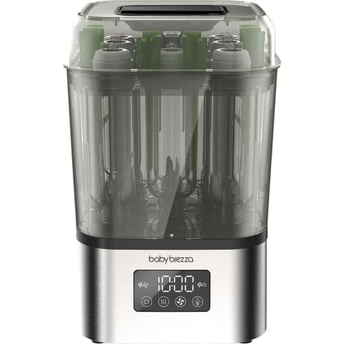 Baby Brezza SuperQuick 10-Minute Bottle Sterilizer & Dryer - Stainless Steel