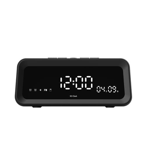 Black custom-molded wireless Bluetooth speaker desktop multi-functional card slot speaker with high volume, long battery life, and subwoofer.