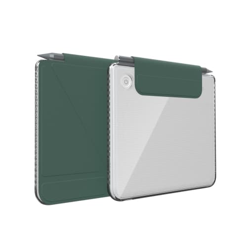 TUDIA – M-FLIP Magnetic Case for Kobo Libra Colour (2024) – Detachable Clear Cover with Auto Wake/Sleep – Dark Grreen