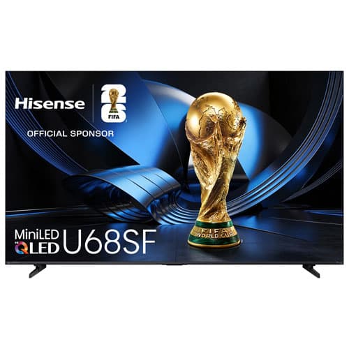 Hisense U68SF 65" 4K UHD Dolby Vision HDR Mini-LED QLED 144Hz Fire TV Smart TV (65U68SF) - 2026 - Great for Gaming & Streaming
