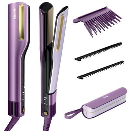 Shark SilkiPro Straight Wet-to-Dry Straightener & Rapid Blow Dryer - Purple