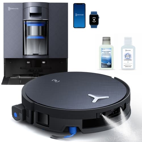 ECOVACS DEEBOT X12 OMNICYCLONE Robot Vacuum & Mop for Multi-Surface with Bagless Station, Self-Washing Mop, FocusJet, 22,000Pa