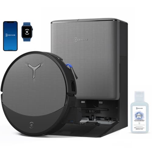 ECOVACS DEEBOT T90 PRO OMNI Robot Vacuum & Mop for Multi-Surface with 30,000Pa, AI Avoidance, Self-Cleaning Roller, Hot Water Wash