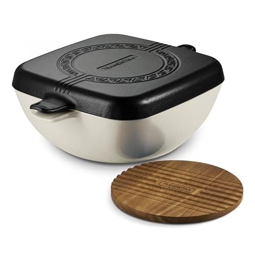 Tramontina Cultura 6.5 Quart Enameled Cast Iron Multi-Cooker with Reversible Lid - Gardenia