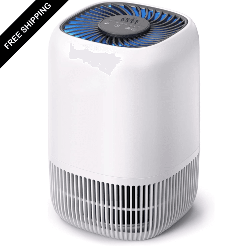 Air Purifiers for Bedroom Home, H13 True HEPA Filter with Fragrance Sponge for Smoke, Allergies, Pollen, Pet Dander, Odor, Dust, Portable Air Purifier for Bedroom Office