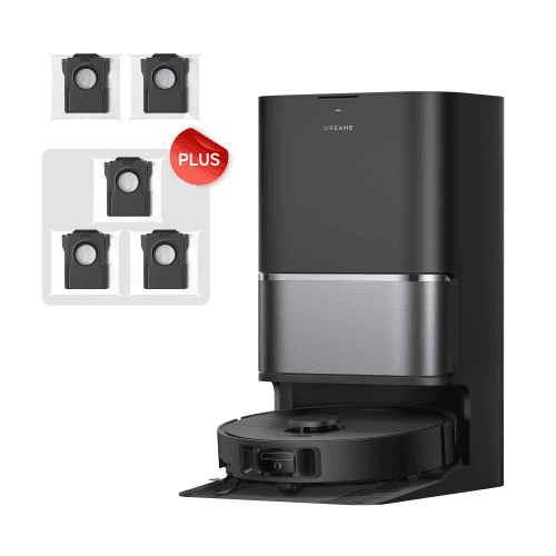 DREAME L40 Ultra Gen2 Kit Robot Vacuum with 25KPa Suction, Extendable Side Brush and Mop, All-in-1 Self-Emptying & Cleaning Dock, Voice & App Control, 3 Extra Dust Bags, Black