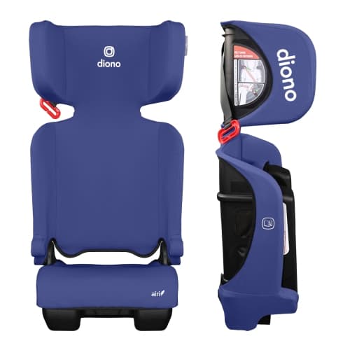 Pre-Order Premium Diono Airi High-Back Booster Seat, Ultra Lightweight & Travel Ready, 3-Seat Side-by-Side Fit, Full Side-Impact Safety, Blue, Est Ship Jul 2, 2026