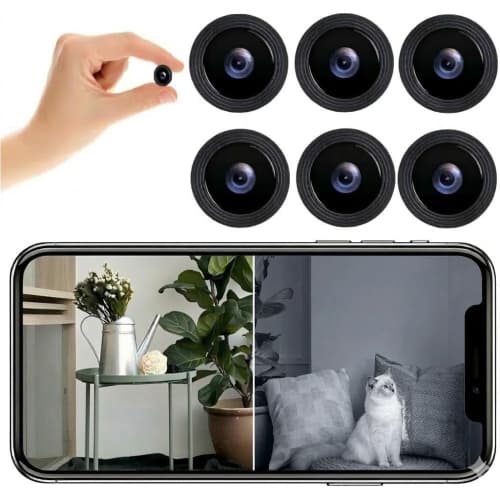 NOBEYSTON 6 Pack Mini WiFi Spy Camera 1080P Indoor Outdoor Security Camera Night Vision