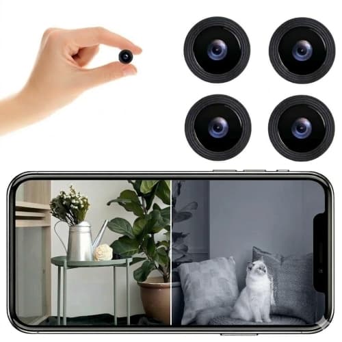 NOBEYSTON 4 Pack Mini WiFi Spy Camera 1080P Indoor Outdoor Security Camera Night Vision