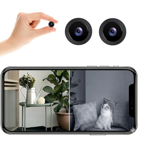 NOBEYSTON 2 Pack Mini WiFi Spy Camera 1080P Indoor Outdoor Security Camera Night Vision
