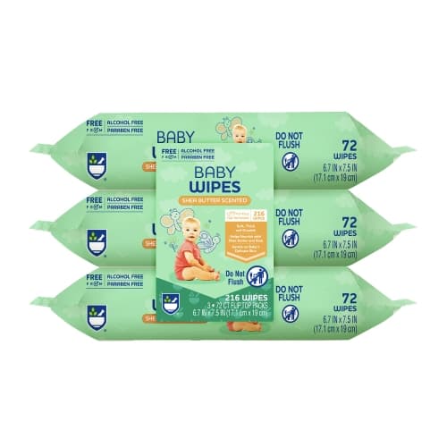 Pursonic Baby Wipes – Aloe Vera & Shea Butter Infused | 99% Water-Based | Resealable Pack for Sensitive Skin