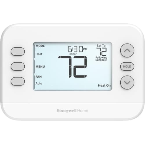 Refurbished Good - Honeywell Home X2P Programmable Thermostat, Single-Stage 1 Heat/1 Cool, 5-2 Day Scheduling, Backlit Display, White