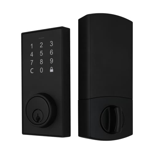 [Open-Box] Lorex Smart Lock Bluetooth Deadbolt | App, Keypad & Key Access | Matte Black