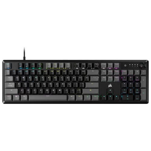 Corsair K70 CORE Backlit Mechanical Red Linear Gaming Keyboard - Carbon Grey - English
