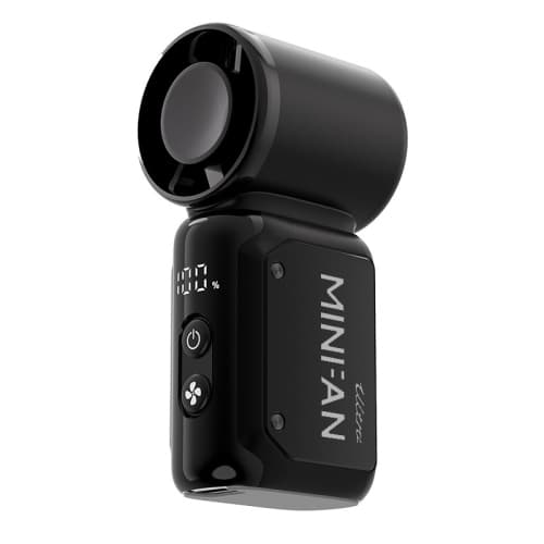 Black K813 Handheld Fan - Cooling Power, Small Handheld Fan with Mecha Style, Cool and Portable