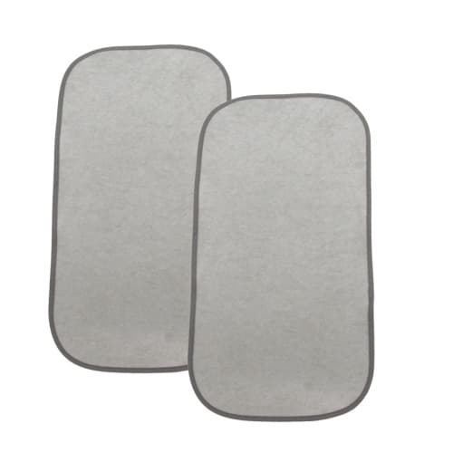 Baby Diaper Pads - Rectangular Changing Mat - Soft Absorbent - Gray - One Size - 2pcs