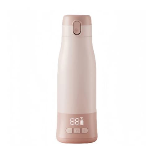 Milk Warmer - Long Battery Life - 3000mAh x3 - Pink - Baby Feeding - 1pc
