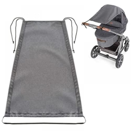 Baby Stroller Sun Canopy - UV Protection - Grey - Universal Fit - 1pc