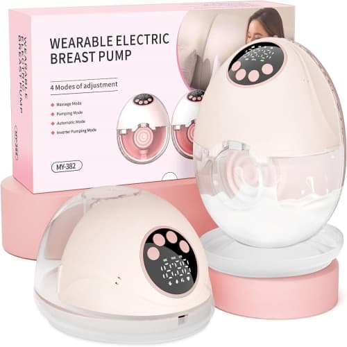 Electric Breast Pump - Baby Feeding - Pink - 1pc