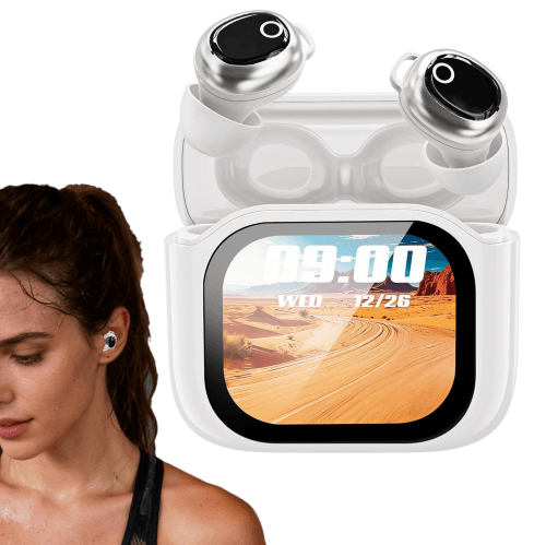 Translator Earbuds 144 Languages Real-Time AI Translation Touch Screen Wireless Bluetooth Headphones for Travel Business