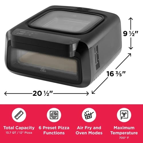 Frigidaire FRPO220BC Indoor Stone Baked Pizza Oven - Black