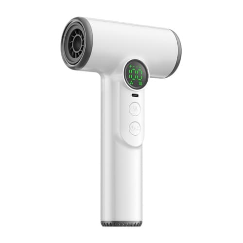 White USB Wireless Hair Dryer - Rechargeable Hair Dryer for Travel and Business Trips