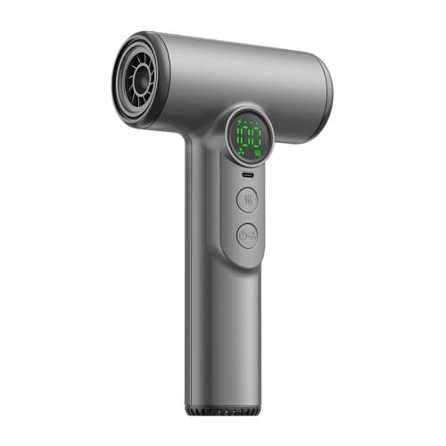 Gray USB Wireless Hair Dryer - Rechargeable Hair Dryer for Travel and Business Trips