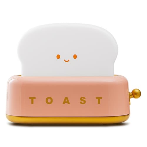 Silicone Tap Night Light Pink Bread Maker Lamp 800mAh 1PC