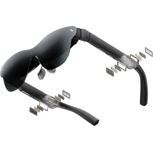 RayNeo Air 4 Pro AR/XR Glasses - HDR10 201" Video Display, 120Hz 3D Movie & Gaming Smart Glasses, USB-C Plug & Play for iPhone 17/16/15, Android, Switch 2, PS5