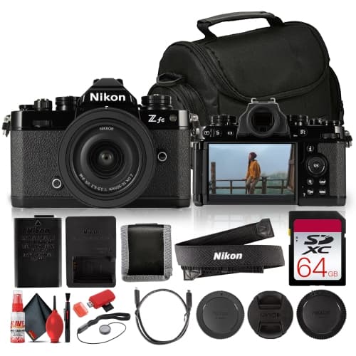 Nikon Zfc Mirrorless Camera Black +16-50mm Lens DX 20.9MP 4K Bundle +Filters