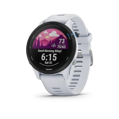 Refurbished (Good) Garmin Forerunner 255 Music GPS Smartwatch 46mm - Whitestone (010-02641-21)