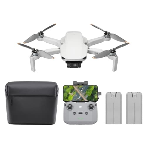 DJI Mini 4K Camera Drone Combo, Drone with 4K UHD Camera for Adults, Under 249 g, 3-Axis Gimbal Stabilization, 10km Video Transmission, Auto Return, 2 Batteries for 62-Min Max Flig