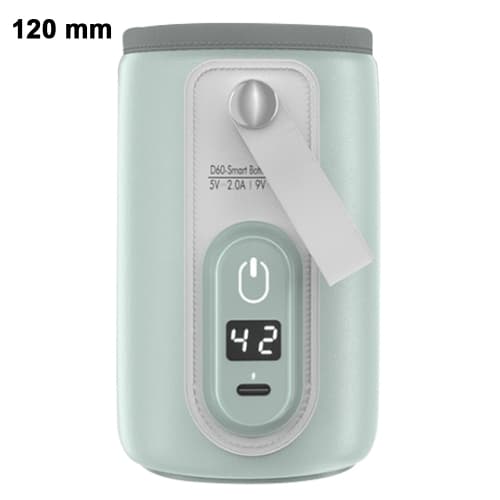 Portable Baby Bottle Warmer Sleeve H1 Constant Temperature 42C Milk Heating Cover with USB Cable Feeding Bottle Insulation Green 1 Piece