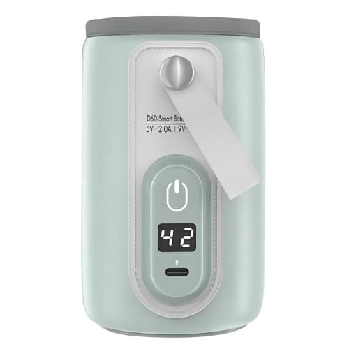 Baby Bottle Warmer Sleeve Constant Temperature Heating Cover 5 Level Adjustable Milk Warmer Bag Portable Feeding Bottle Heater Green 1 Piece