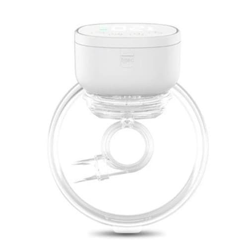 Electric Breast Pump Portable Single Hands Free Milk Expression Device Rechargeable Silicone Breastfeeding Pump White 1 Piece