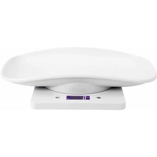 SLOWMOOSE Digital Kitchen Scale 10kg/1g High Precision - Multifunctional Home Kitchen Accessories, BBQ Accessories, Ideal for Baking, Pet & Baby Weighing, Compact White