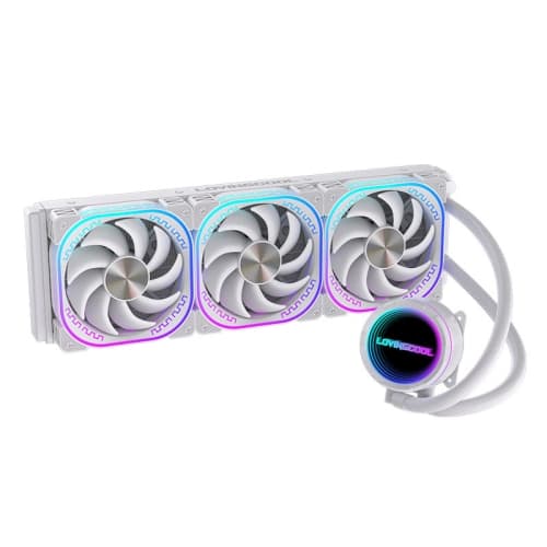 Infinity Mirror Pump Head 240mm AIO Liquid CPU Cooler, ARGB Sync, 4-Pin PWM Dual Fans, All-in-One Water Cooling for Intel LGA1700/1200/AM5/AM4 CPU
