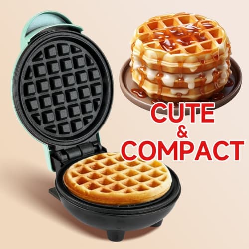 Blue Waffle Maker Mini Baking Tobacco Maker Multifunctional Breakfast Machine