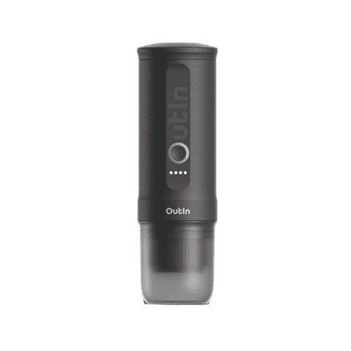 OutIn Nano Portable Electric Espresso Machine, Travel Coffee Maker for Camping, Car Coffee Maker Self-Heating with USB-C, With Ground Coffee & NS Capsule for RV, Hiking, Office