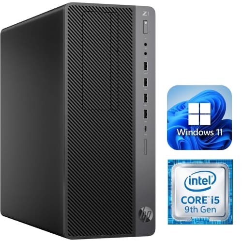 HP Z1 G5 Tower / i5-9500 / 16GB RAM / 256GB SSD / Windows 11 Pro / WiFi - Business Desktop PC Computer - Refurbished (Good)